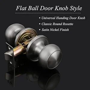 NWT, Brushed Nickel Door Knob